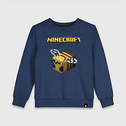 Свитшот хлопковый детский Minecraft, цвет: тёмно-синий