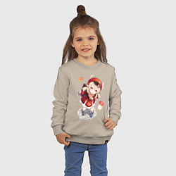 Свитшот хлопковый детский Милая Кли, цвет: миндальный — фото 2