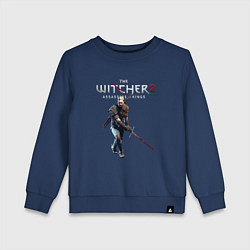 Свитшот хлопковый детский The Witcher 2 Ведьмак, цвет: тёмно-синий
