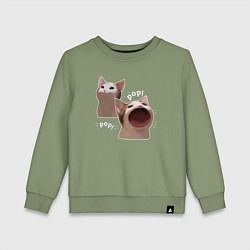 Детский свитшот Cat Pop - Мем