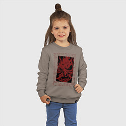 Свитшот хлопковый детский Cyberpunk 2077 SAMURAI, цвет: утренний латте — фото 2