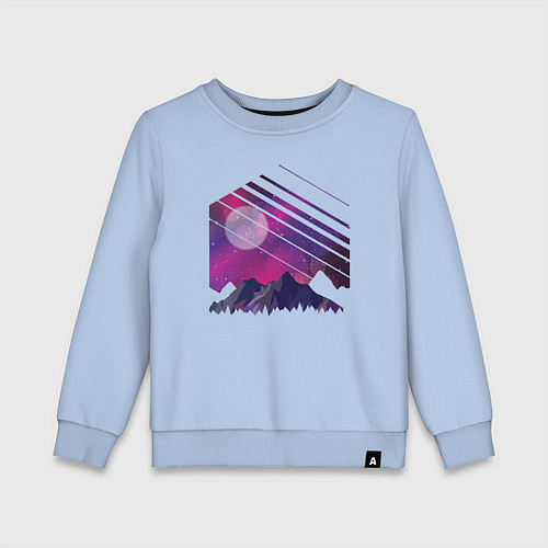 Детский свитшот Mountain Galaxy / Мягкое небо – фото 1
