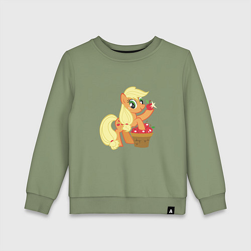 Детский свитшот Applejack / Авокадо – фото 1
