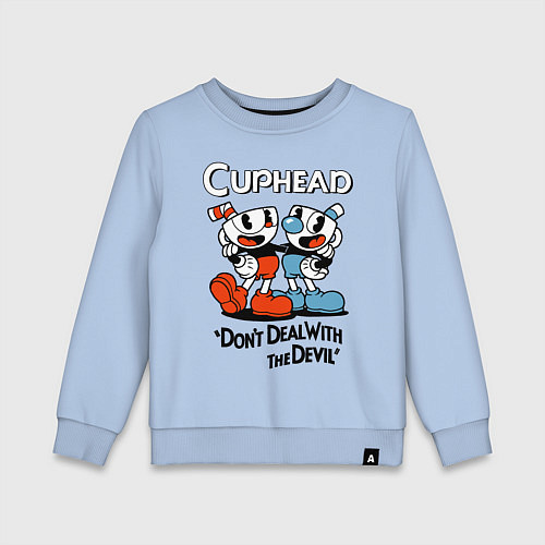 Детский свитшот Cuphead, Dont deal with devil / Мягкое небо – фото 1