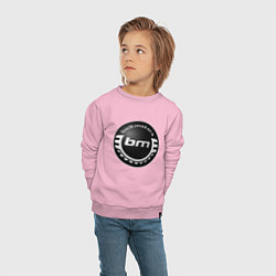 Свитшот хлопковый детский Bolt Motors Мото Лого Z, цвет: светло-розовый — фото 2