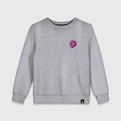 Детский свитшот Zerg logo mini Purple