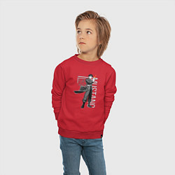 Свитшот хлопковый детский Стальной алхимик, цвет: красный — фото 2