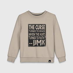 Свитшот хлопковый детский DMX - The Curse, цвет: миндальный