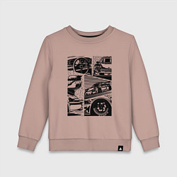 Детский свитшот PORSCHE ПОРШЕ КОЛЛАЖ