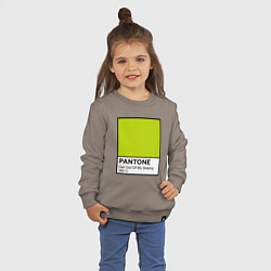 Свитшот хлопковый детский Shrek: Pantone Color, цвет: утренний латте — фото 2