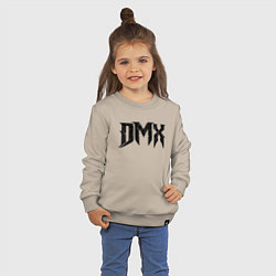 Свитшот хлопковый детский DMX Logo Z, цвет: миндальный — фото 2