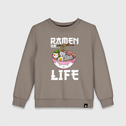 Детский свитшот Ramen life