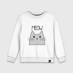 Детский свитшот Котик - Мяу