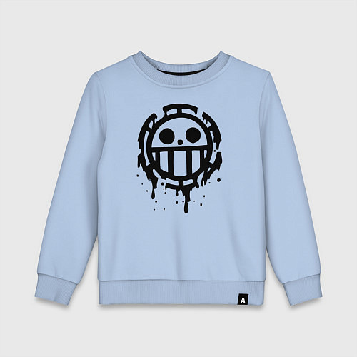 Детский свитшот One Piece знак черной краской / Мягкое небо – фото 1