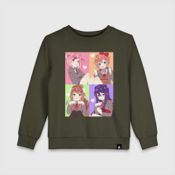 Детский свитшот Girls Doki Doki коллаж