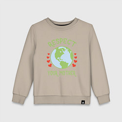 Детский свитшот Respect Earth