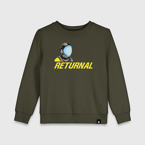 Детский свитшот Returnal logo / Хаки – фото 1