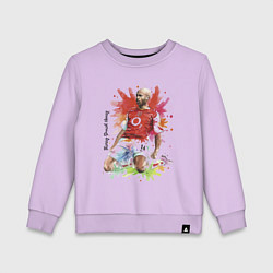 Свитшот хлопковый детский Thierry Daniel Henry, цвет: лаванда
