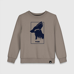 Свитшот хлопковый детский Love Death And Robots Доброй охоты, цвет: утренний латте