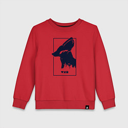 Свитшот хлопковый детский Love Death And Robots Доброй охоты, цвет: красный