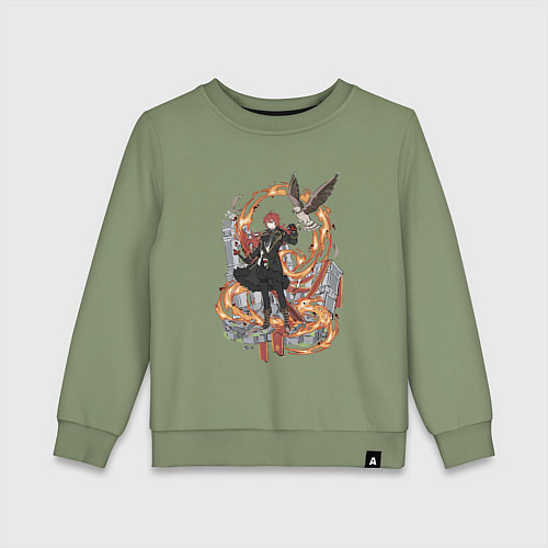 Детский свитшот Дилюк в деле / Авокадо – фото 1