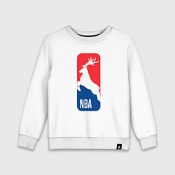 Свитшот хлопковый детский NBA - Bucks, цвет: белый