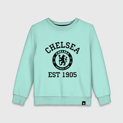 Свитшот хлопковый детский Chelsea 1905 цвета мятный — фото 1