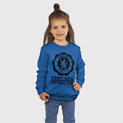 Свитшот хлопковый детский Chelsea FC: Emblem цвета синий — фото 2