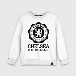 Свитшот хлопковый детский Chelsea FC: Emblem, цвет: белый