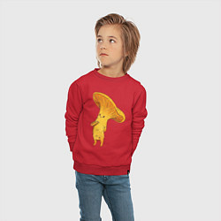 Свитшот хлопковый детский Лисичка, цвет: красный — фото 2