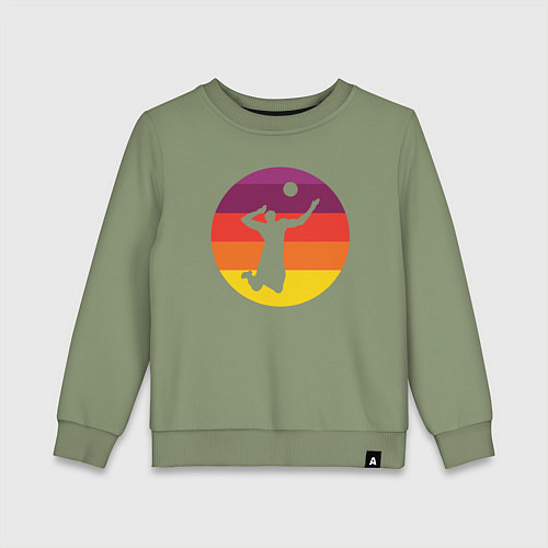 Детский свитшот Мой волейбол / Авокадо – фото 1