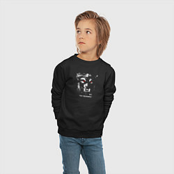 Свитшот хлопковый детский Werewolf Оборотень, цвет: черный — фото 2