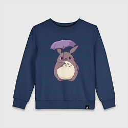 Детский свитшот Кавайный Тоторо с зонтиком