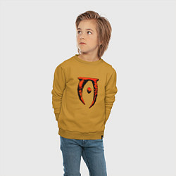 Свитшот хлопковый детский Oblivion, цвет: горчичный — фото 2