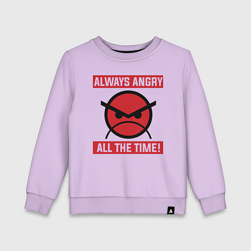 Детский свитшот Angry marines / Лаванда – фото 1