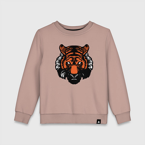 Детский свитшот Bad Tiger / Пыльно-розовый – фото 1