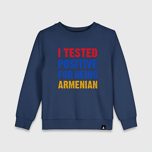 Детский свитшот Tested Armenian / Тёмно-синий – фото 1