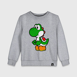 Свитшот хлопковый детский Yoshi1, цвет: меланж