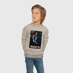 Свитшот хлопковый детский Terminator JD, цвет: миндальный — фото 2