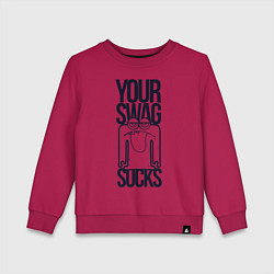 Детский свитшот Человечек с высунутым языком