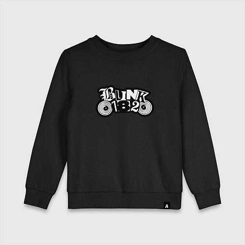 Детский свитшот Blink 182 лого / Черный – фото 1