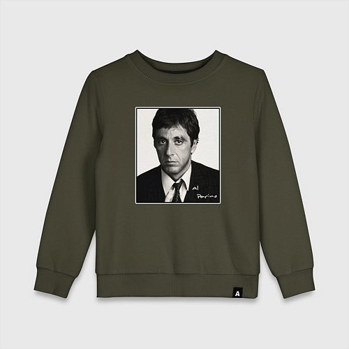 Детский свитшот Аль Пачино Al Pacino / Хаки – фото 1
