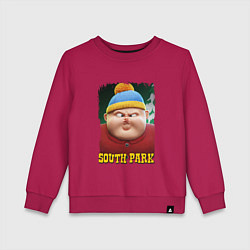 Свитшот хлопковый детский Eric Cartman 3D South Park, цвет: маджента