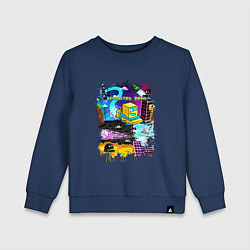 Детский свитшот Geometry Dash: Pixel Logo