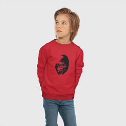 Свитшот хлопковый детский Angry Monkey Cotton Theme, цвет: красный — фото 2