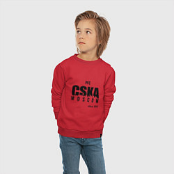Свитшот хлопковый детский CSKA since 1911, цвет: красный — фото 2