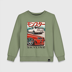 Детский свитшот Nissan Skyline Ниссан Скайлайн