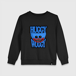 Свитшот хлопковый детский Huggy Wuggy 01, цвет: черный