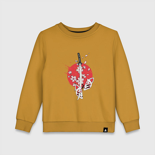 Детский свитшот Рассекающий клинок / Горчичный – фото 1