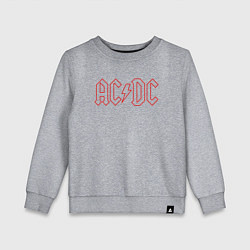 Свитшот хлопковый детский ACDC - Logo, цвет: меланж